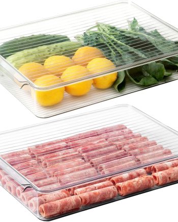 2 Pack Stackable Fridge / Freezer Storage Containers