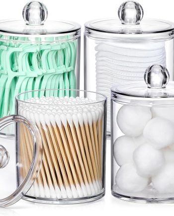 Clear Plastic Apothecary Jar Set