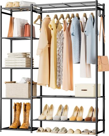 Clothing Rack With Shelves