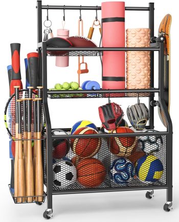 Garage Sports Equipment Organizer